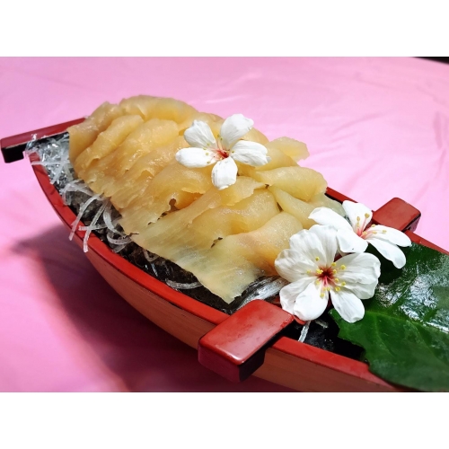 鱒魚生魚片